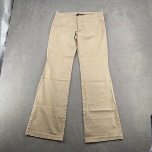 Billy Blues Khaki Tan Flare Leg Low Rise Dress Pants‎ Trousers Size 8